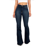 High Waist Skinny Jeans Women Spring Autumn Wide Leg Slimming Long Flared Pants Summer Plus size
