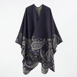 Autumn Winter Warm Shawl Cloak Travel Cloak Imitation Cashmere Wild Shawl