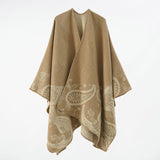 Autumn Winter Warm Shawl Cloak Travel Cloak Imitation Cashmere Wild Shawl