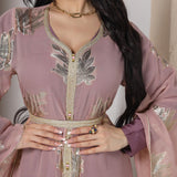plus Size Dress Middle East Bronzing Chiffon Muslim Women Robes
