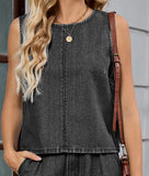 Black and gray coat