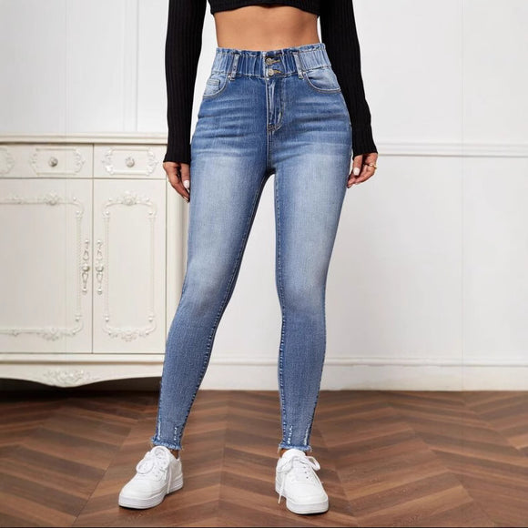 Women Clothing Jeans High Elastic Tight Jeans for Women