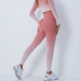 Gradient Sports Long Sleeve Trousers Suit Fitness Running Yoga Long Sleeve Tights