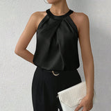 Women Clothing Satin Shirt Women Summer Satin Shirt Top