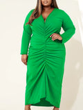 Plus Size Popular Pleated Dress