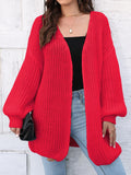 Women Thick Coat Autumn Winter Thick Needle Woven Sweater Cardigan Loose Lazy Casual Sweater