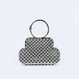 Niche Personality Shell Briefcase Handmade Beaded Fairy Small Bag Women High Sense Pearl Clipped Button Handbags
