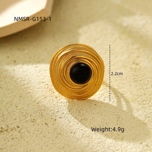 Retro Horus Eye Accessories Ring Light Luxury Trendy High Grade Open Ring Women