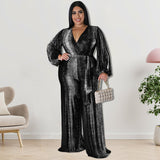 Plus Size Women Clothes Autumn Jumpsuit