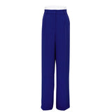 Spring Office High Waist Loose Klein Blue Casual Trousers Drooping Wide Leg Pants Women Work Pant