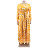 Plus Size Autumn Winter Printing Casual Set Women two piece set