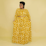 Plus Size Autumn Winter Printing Casual Set Women two piece set