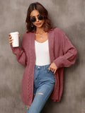 Autumn Winter Plus Size Women Cardigan Irregular Asymmetric Sweater Hollow Out Knitted Sweater Coat