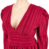 Plus Size Women Clothes Jacquard Striped Dress Source