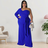 Plus Size Women Clothes Asymmetric Jumpsuit Source