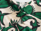Fresh Printing Dress Slim Fit Fashionable Short Sweet Early Spring Square Collar Elastic A Line