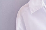 Winter Women Clothing Polo Collar Solid Color Double Pocket Knotted Short Long Sleeve