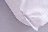 Winter Women Clothing Polo Collar Solid Color Double Pocket Knotted Short Long Sleeve
