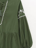 Spring Women Clothing Polo Collar Laminated Decoration Mini Dress Short Dress Women  Jumpsuit