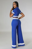 Women Casual Suit Summer Short Sleeved Two Piece Suit