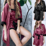 Sexy Lingerie Ladies Home Sexy Nightgown Bathrobe Temptation Plus Size Pajamas Set