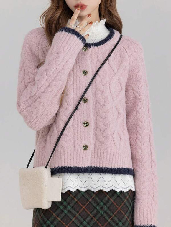 Women Autumn and Winter New Thickened Cardigan Sweater