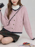 Women Autumn and Winter New Thickened Cardigan Sweater
