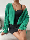Women  New Autumn and Winter Cardigan Long Sleeve Thickened Sweater