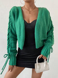 Women  New Autumn and Winter Cardigan Long Sleeve Thickened Sweater
