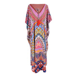 Loose plus Size Holiday Dress Seaside Beach Cover-up Swimsuit Bikini Cover-up Robe