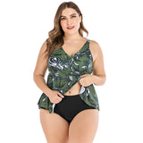 Plus Size New Split  Swimsuit plus-Sized plus-Sized Size Bikini Woman Swimsuit Tankini