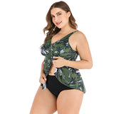 Plus Size New Split  Swimsuit plus-Sized plus-Sized Size Bikini Woman Swimsuit Tankini