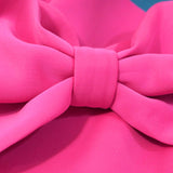 3D Bowknot Sexy One-Shoulder Ruffled Bow Slim High Waist Plus Size Evening Dress Women
