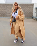 New  Women Clothing Fashion Loose-Fitting Loungewear Sweater Casual Cardigan Long Sweater Coat