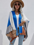 Autumn Winter New Office Plaid Plus Size Loose Knitted Cardigan Women Coat Sweater Women