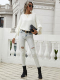 Autumn Winter New Fashion New Loose off Shoulder Plus Size Solid Color Sweater Office Sweater for Women