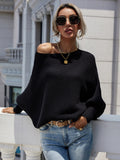 Autumn Winter New Fashion New Loose off Shoulder Plus Size Solid Color Sweater Office Sweater for Women