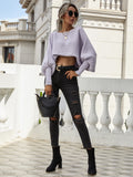 Autumn Winter New Fashion New Loose off Shoulder Plus Size Solid Color Sweater Office Sweater for Women