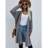 Autumn Long Cardigan Solid Color Women Knitted Women Clothing Fashion Sweater Women