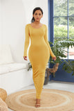 Basic Sweet long sleeve maxi dress
