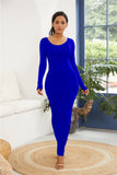 Basic Sweet long sleeve maxi dress