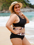 Plus Size Sexy Floral Print Bikini Swimsuit Women Bathing Suits Swimwear Conjunto High Cut Biquini Feminino