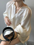 Women Summer Long Sleeve Shirt Wide Leg Shorts
