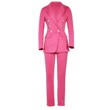 Fashion Solid Colors Single Button Business Suit Women Long Sleeve Commute Casual Blazer 2021 Spring Autumn New Blazer Suits Y2k|Blazers|
