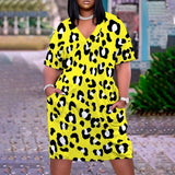 Plus Size Women Clothing Type Classic Printing Dress