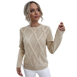 Leisure Round Neck Long Sleeve Pullover Shirt