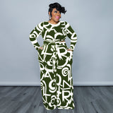 Plus Size Stretch Knitted Casual Set  Women Two Piece Set