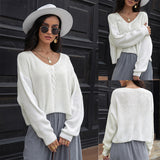 Leisure V Neck Long Sleeve Shirt