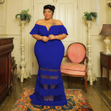 Plus Size Women  Clothes Spring Contrast Color Short Sleeve Dress