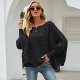 V-Neck  Long Sleeved Pullover Sweater